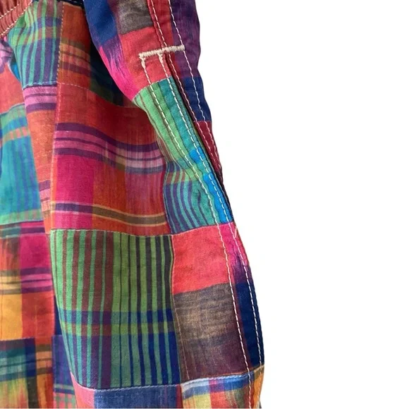 Polo Ralph Lauren Traveler Ikat Patchwork Colorful Plaid Swim Trunks XL 18-20 - Picture 6 of 9